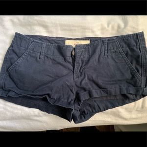 Navy blue booty shorts